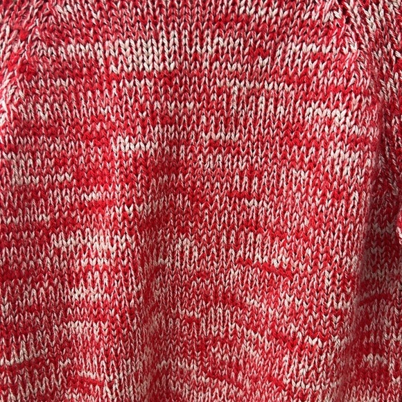 Isabel Marant Etoile Cable Knit Wool Sweater Red and Cream Italian Luxury Sz 38 - Picture 7 of 7